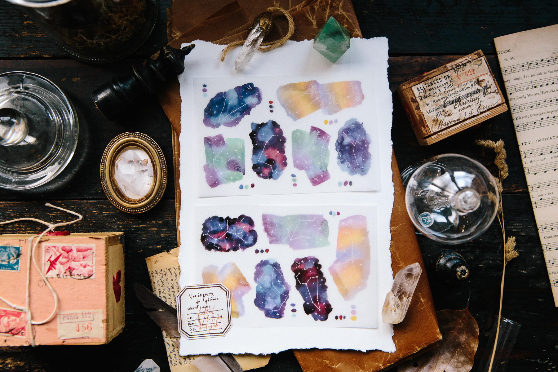 OURS 星空  轉印貼紙