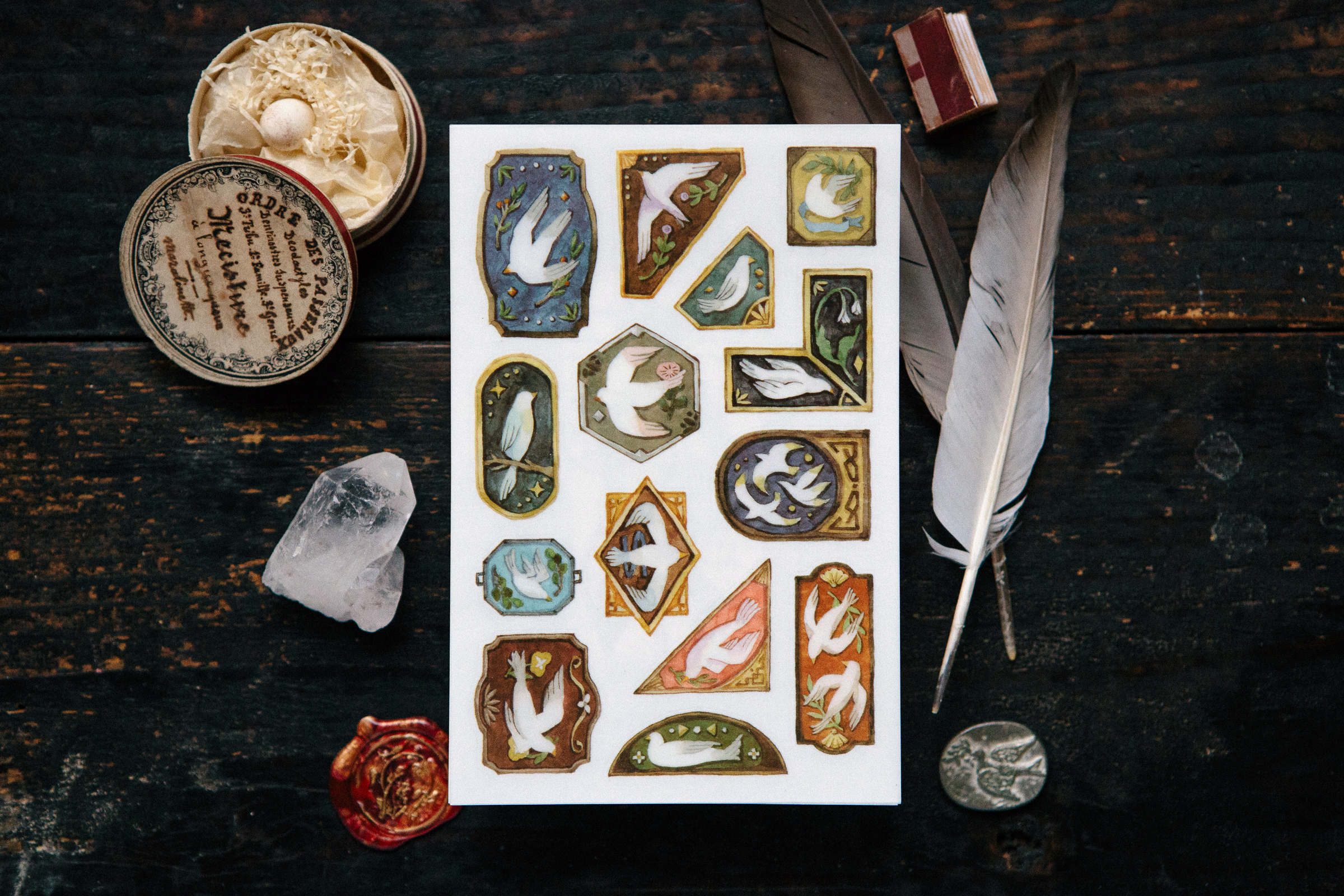 OURS 畫中的飛鳥 轉印貼紙