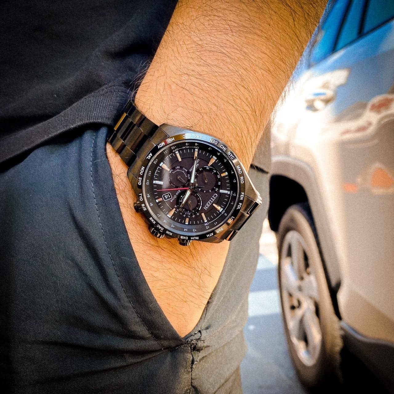 【CITIZEN】GENT'S Eco-Drive CB5835-83E 45mm Modern Watch