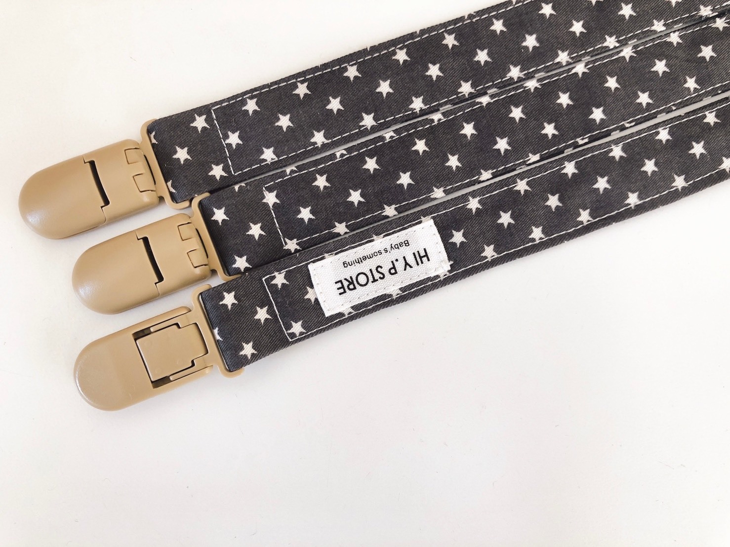 Hi Y.P store-鱷魚夾-鐵灰星星