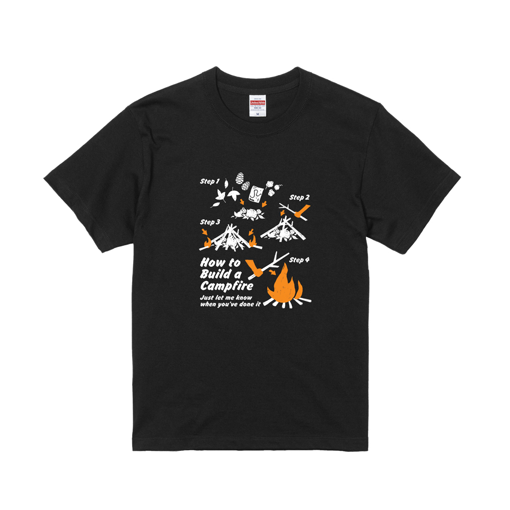 露營大師T恤 - 營火