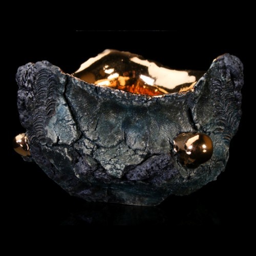 平松龍馬 亀裂文 金彩 ぐい呑 hira60-25 (超限量)