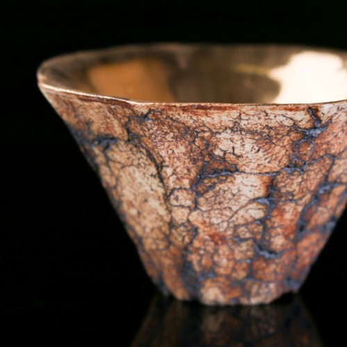 平松龍馬 裂文 金彩 八角盃 hira50-5 (超限量)