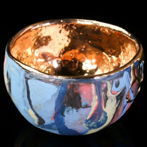 富田啓之 墨流金彩 LION tm03-3 呑杯 (超限量)