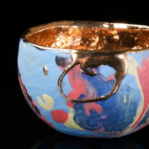 富田啓之 墨流金彩 LION tm03-3 呑杯 (超限量)