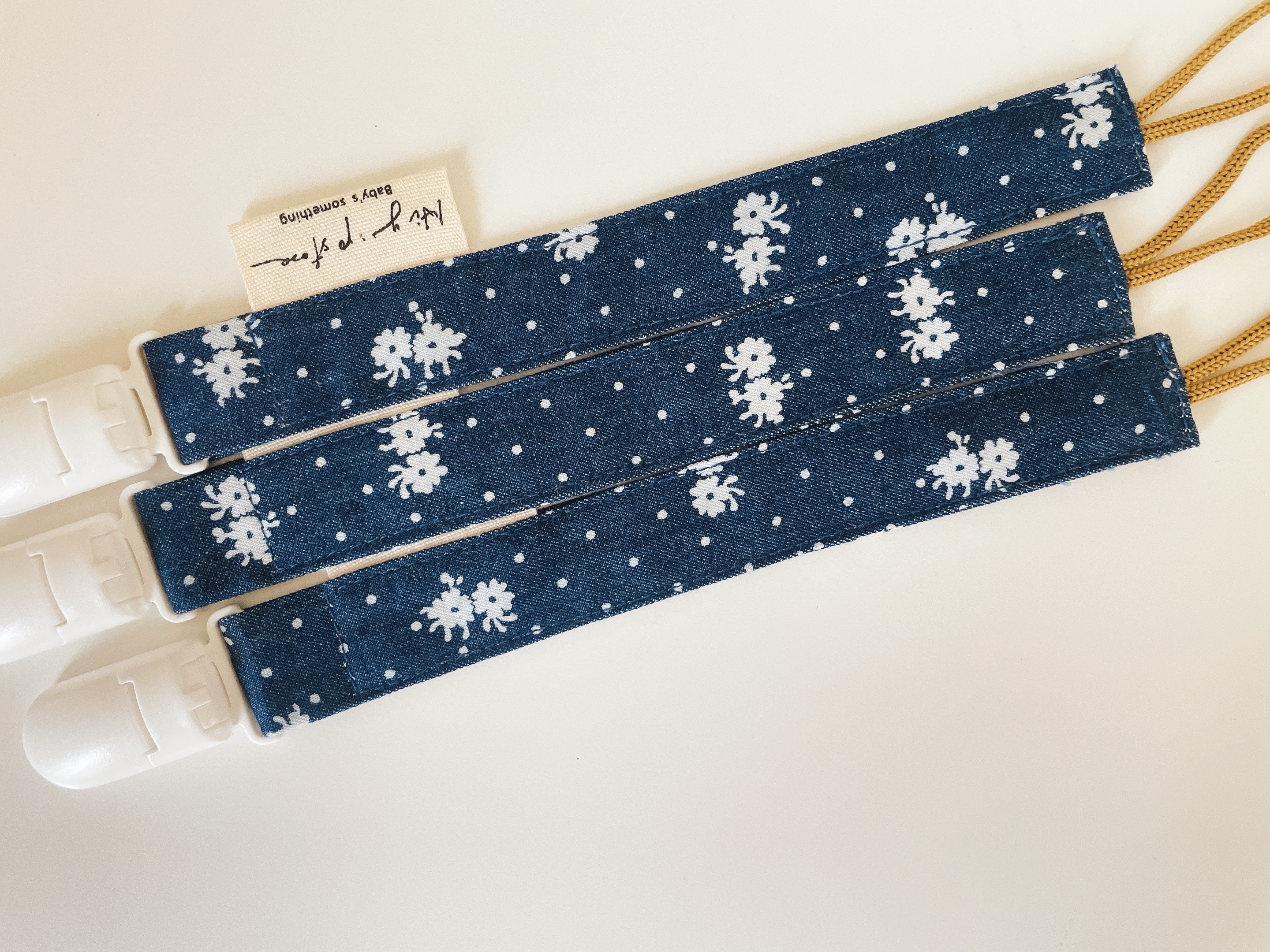 Hi Y.P store-鱷魚夾-牛仔碎花