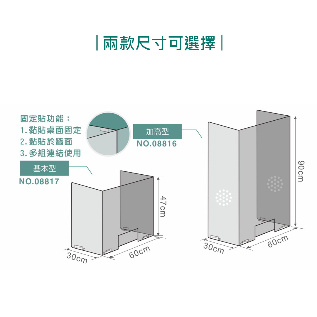 【台灣製防疫護盾】移動式櫃檯全透明防疫護盾 臨櫃窗口 接待櫃檯_加高型_MORNSUN