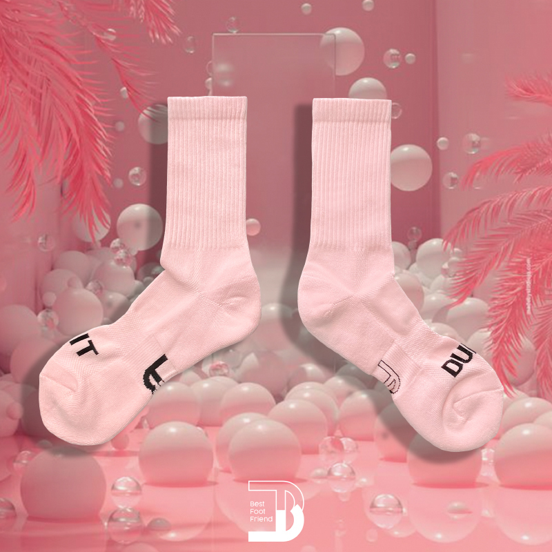 標語髒話素色長襪_粉紅色_BF200011