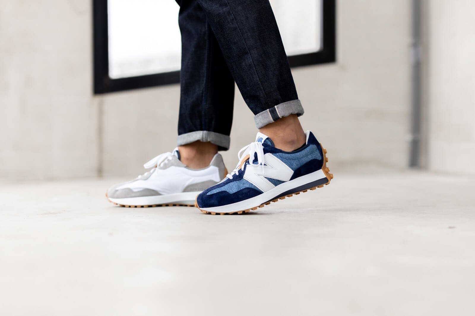 New Balance 327 x Levi's 聯名款拼接配色 