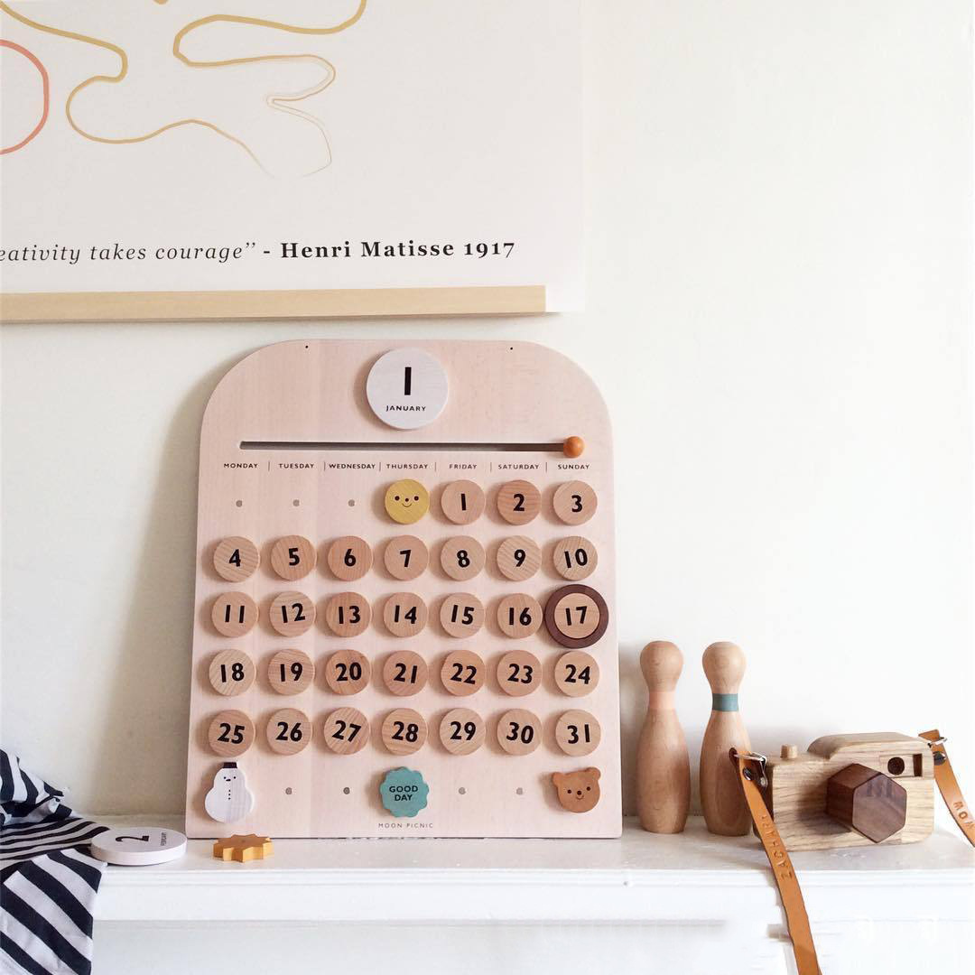 北歐木製日曆