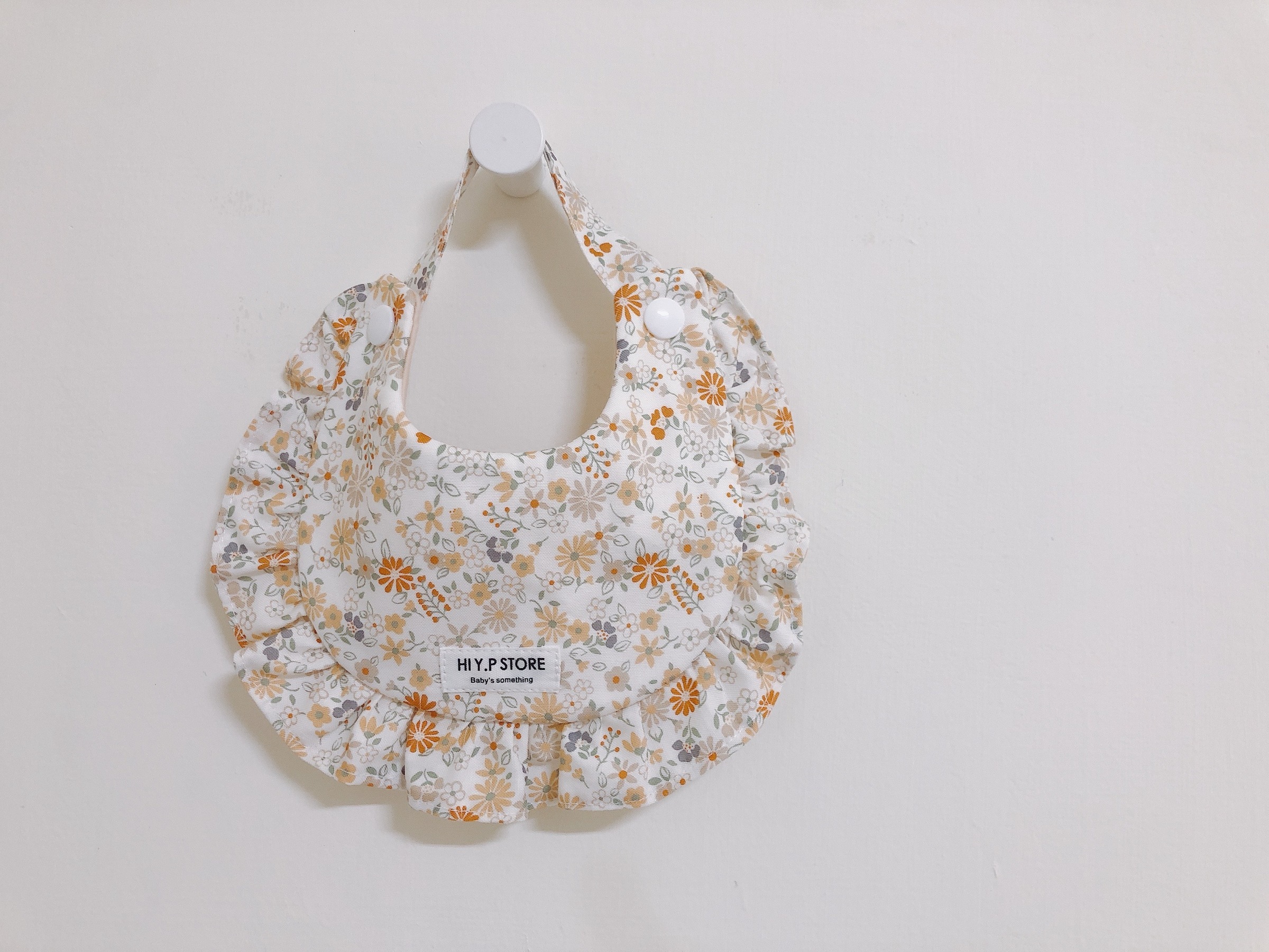 Hi Y.P store-手作圍兜-紛飛小花(荷葉邊)