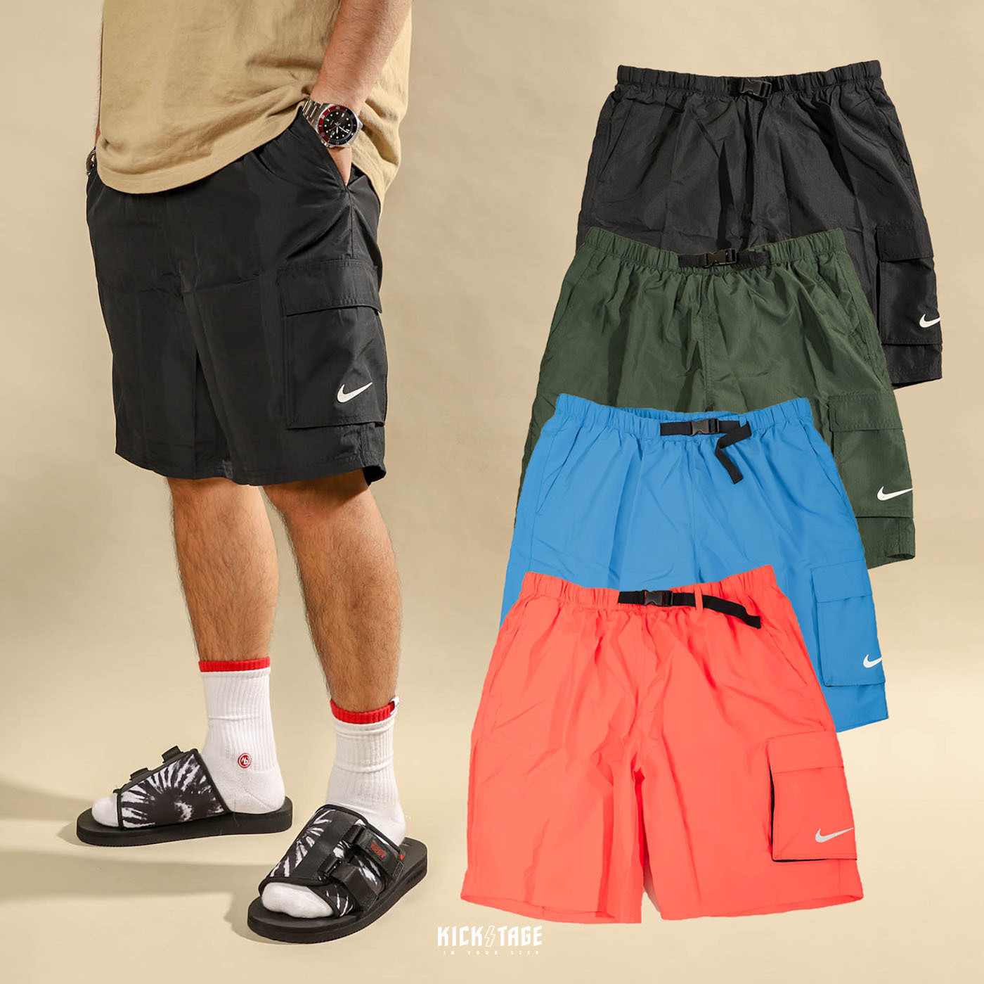 nike swim cargo short pants