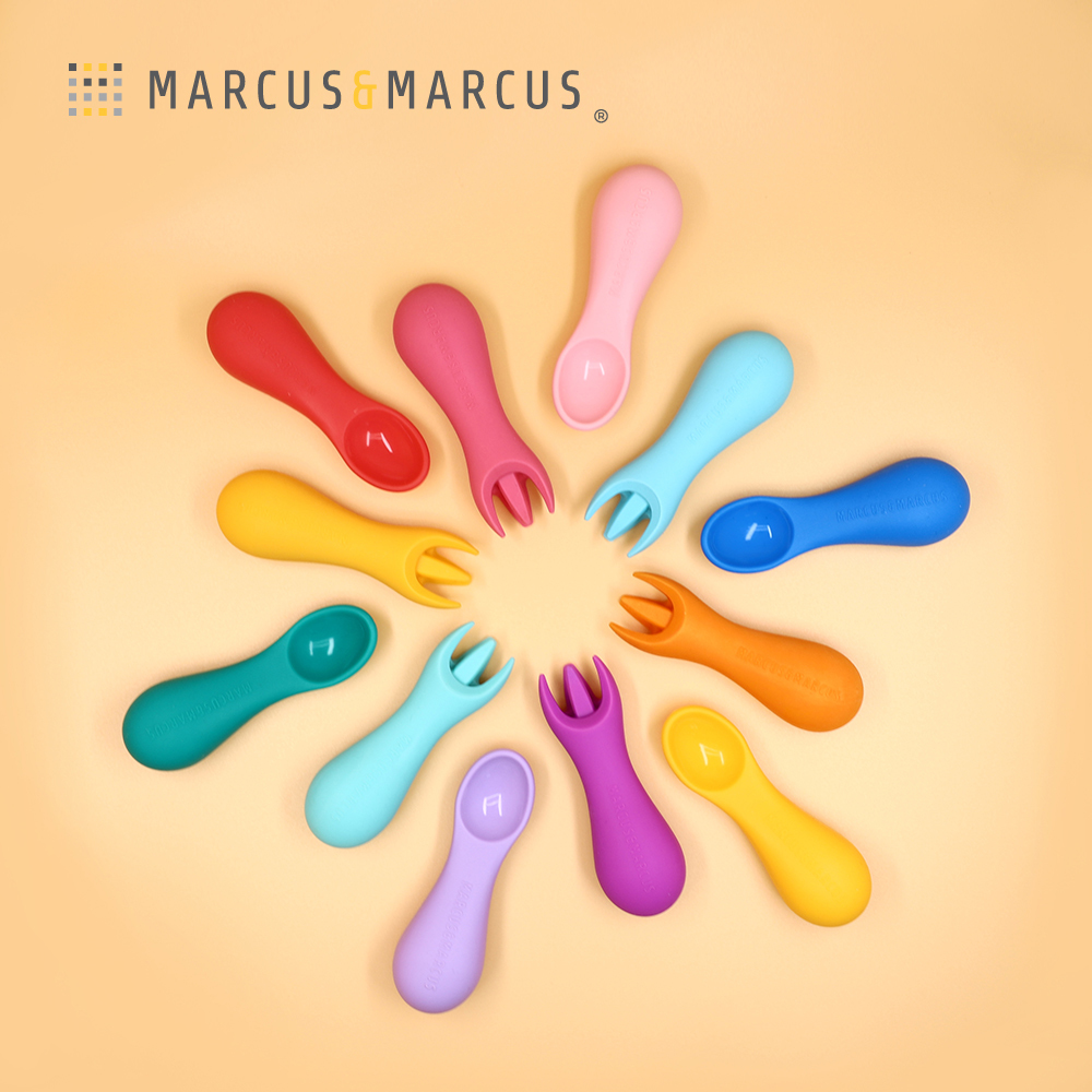 Marcus&Marcus 手握學習胖胖叉匙組