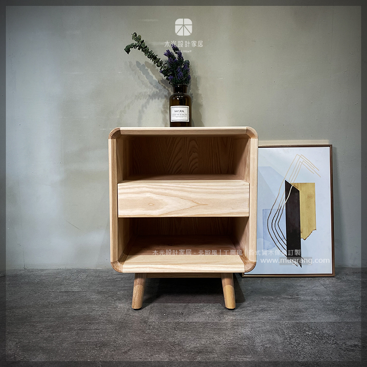 限時優惠-時光-梣木開放式床頭櫃(僅剩1組)