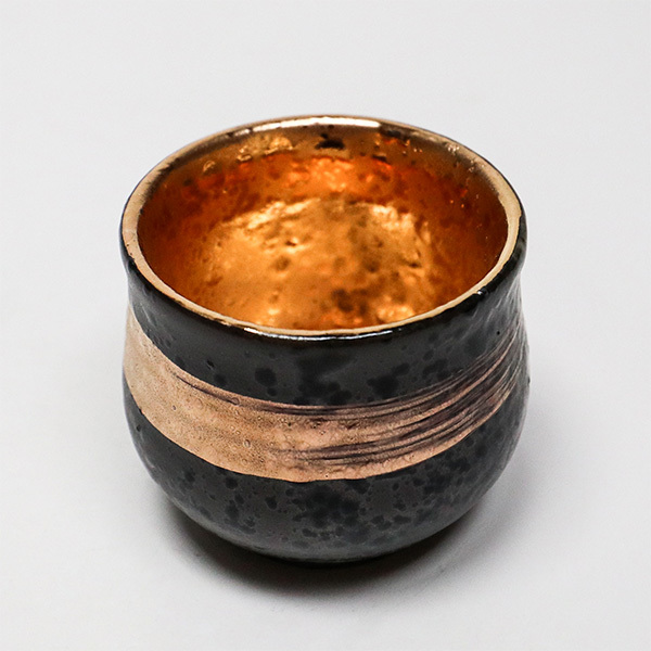 黑鐵金刷目 清酒杯