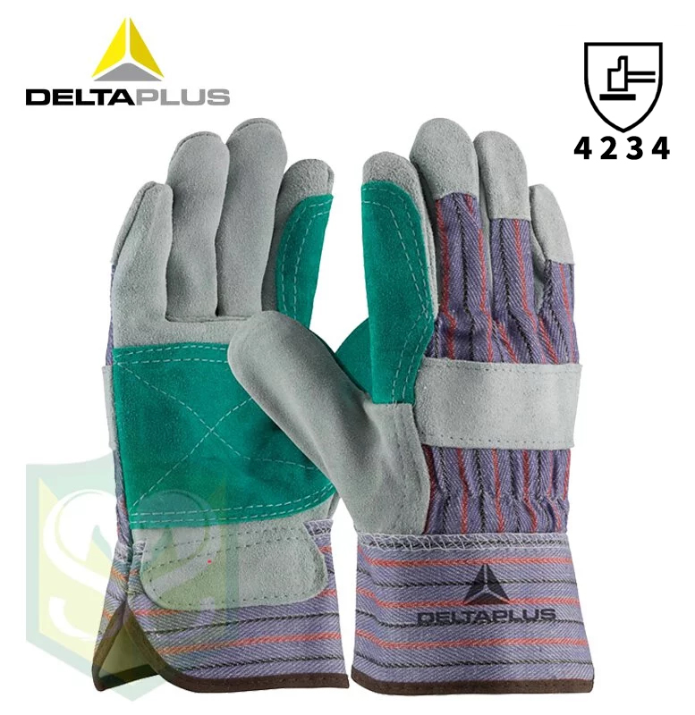 DELTA PLUS DS208  A級雙層牛皮手套