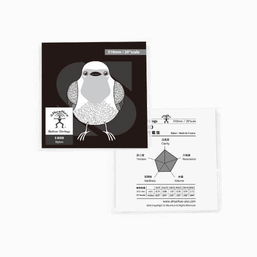 aNueNue aNueNue 彩虹人 尼龍吉他弦 AS-SB510 30吋 S Bird 弦 — 三峽烏克麗麗｜YA! 玩音樂