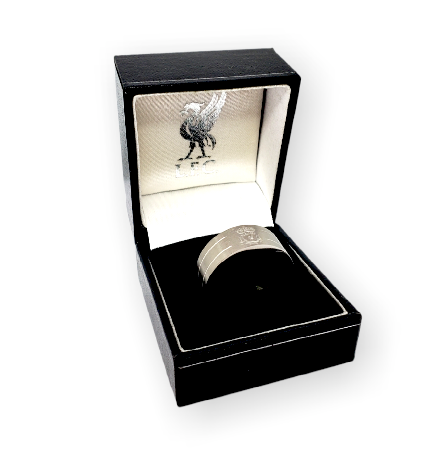 利物浦銀色雙間傳統會徽戒指