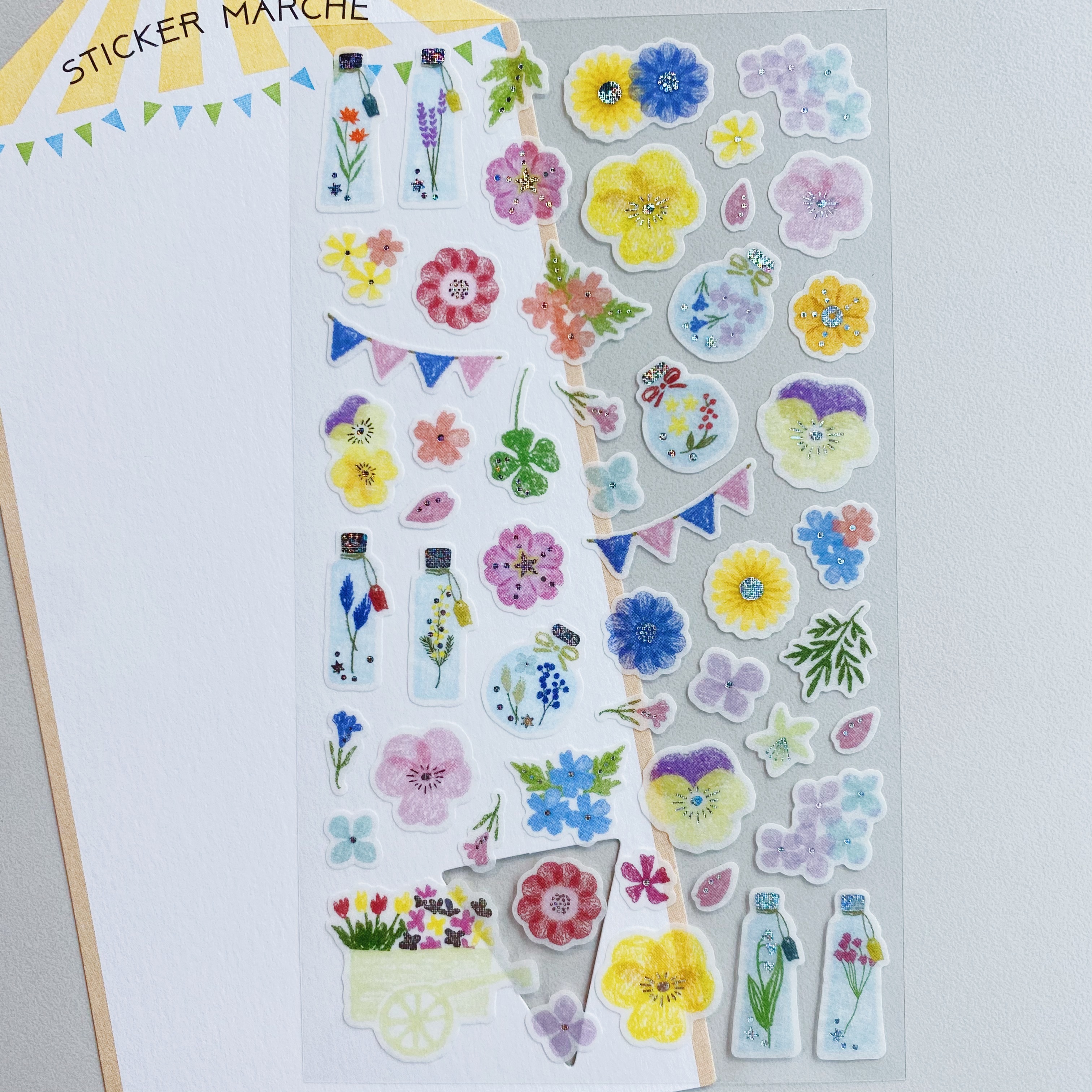 MIDORI 壓花 水彩和紙貼紙