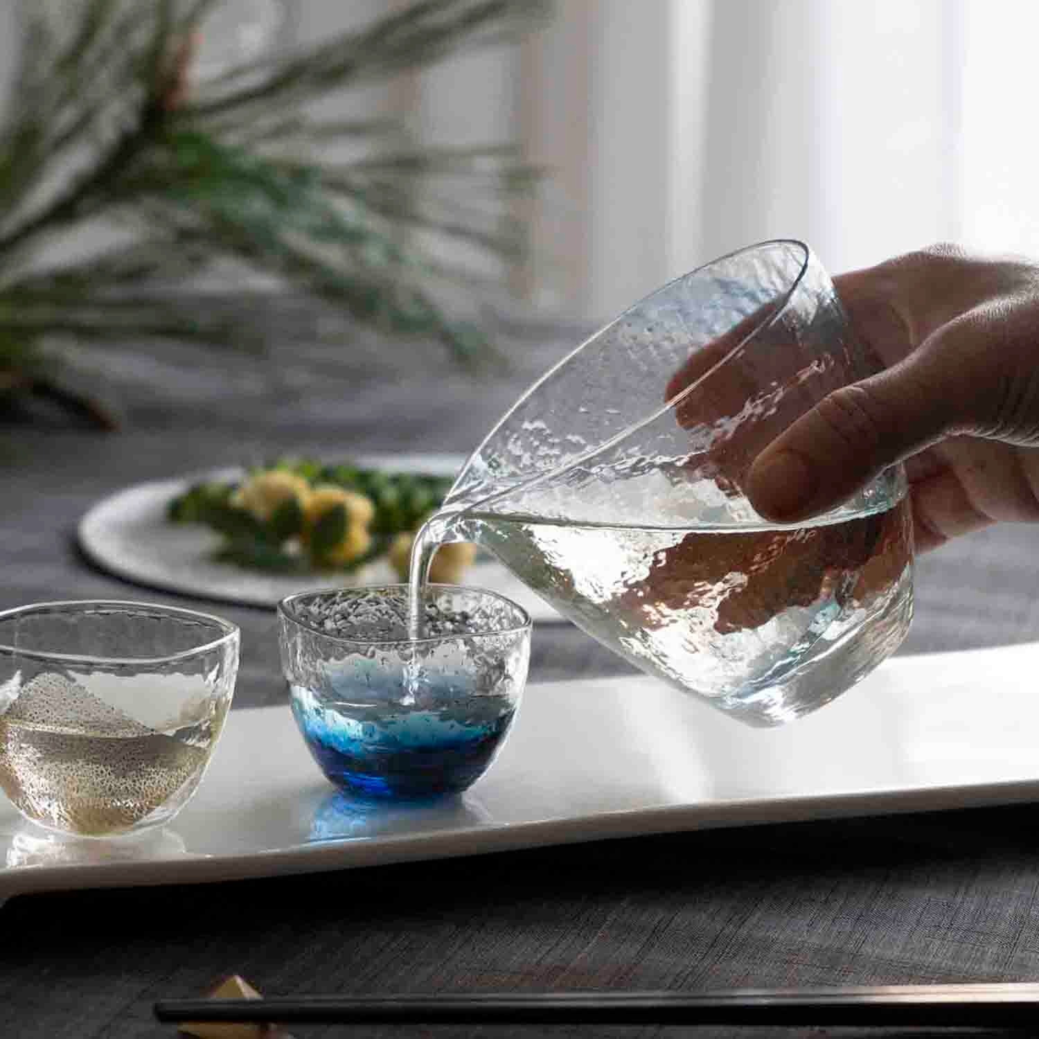 MIAO生活美學｜TOYO SASAKI｜日本八千代窯－手工玻璃清酒杯－星空(65ml