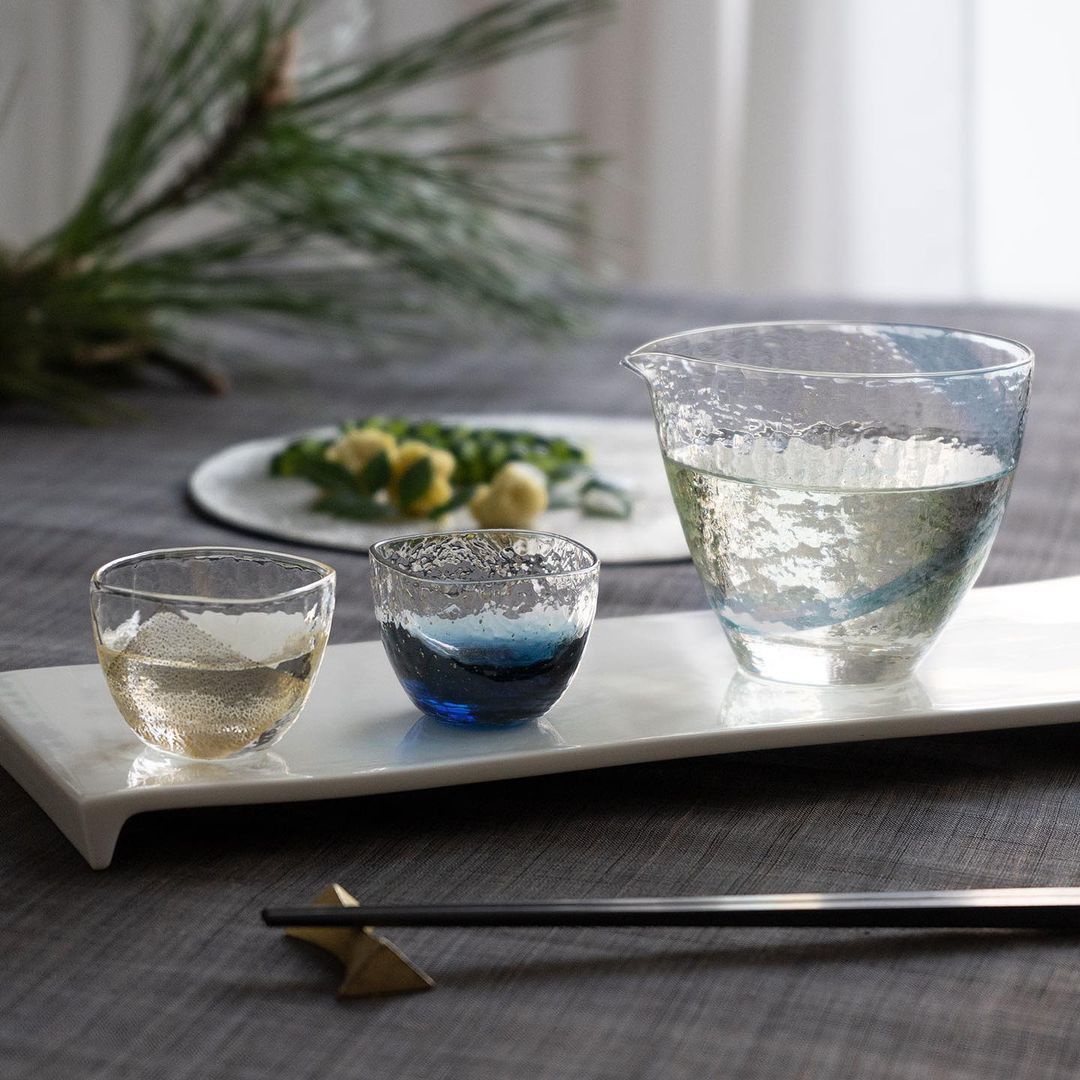 MIAO生活美學｜TOYO SASAKI｜日本八千代窯－手工玻璃清酒杯－星空(65ml