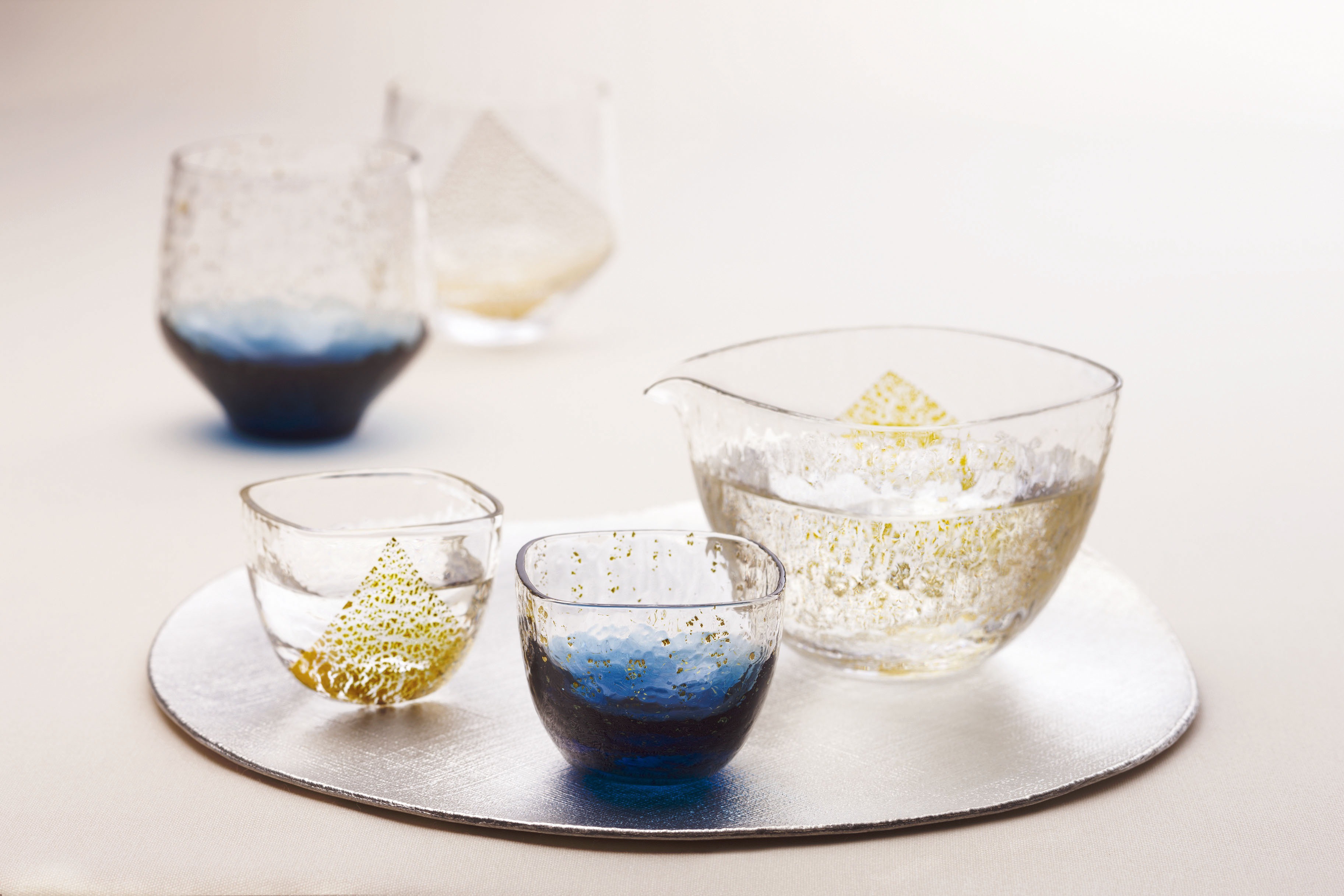 MIAO生活美學｜TOYO SASAKI｜日本八千代窯－手工玻璃清酒杯－星空(65ml