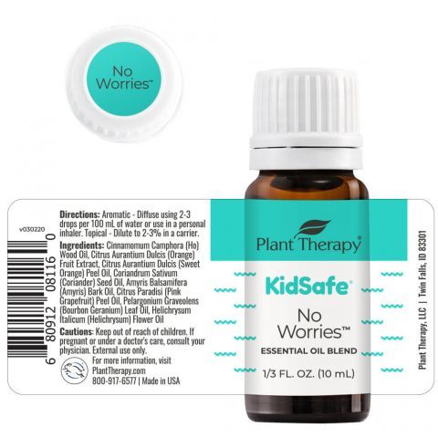 Plant Therapy 無憂無慮(No Worries) 兒童安全複方精油 - 10 ml