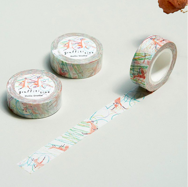 Reiko 塗鴉時間 和紙膠帶｜Hello Studio 你好工作室