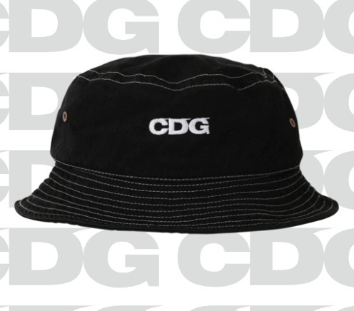 Comme des Garçons CDG 刺繡LOGO 漁夫帽