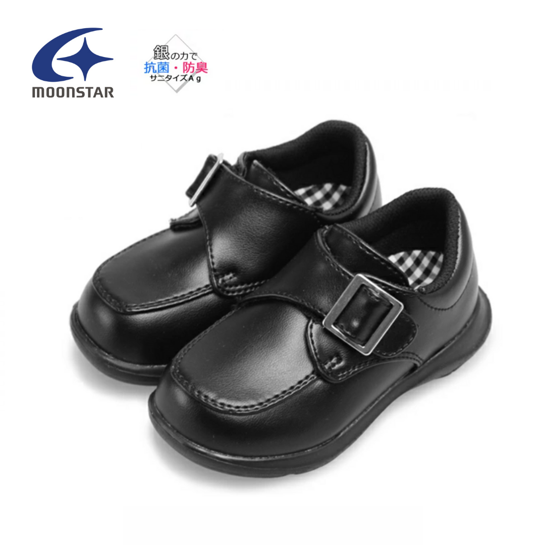 <預訂> moonstar 返學黑皮鞋 [ 14-21cm ]