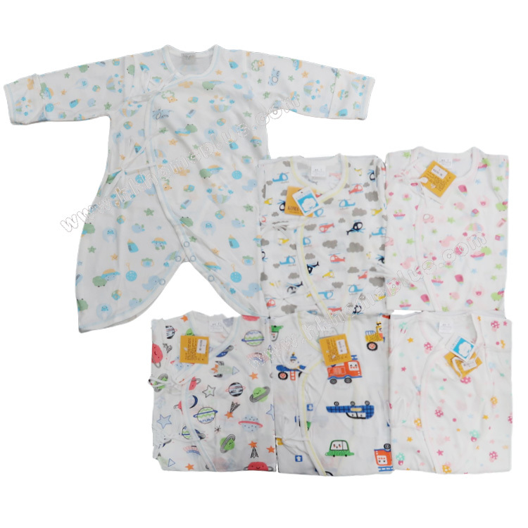 Koma Land: 嬰兒平紋孖襟長袖蛤衣 BE5039 (1-2碼)