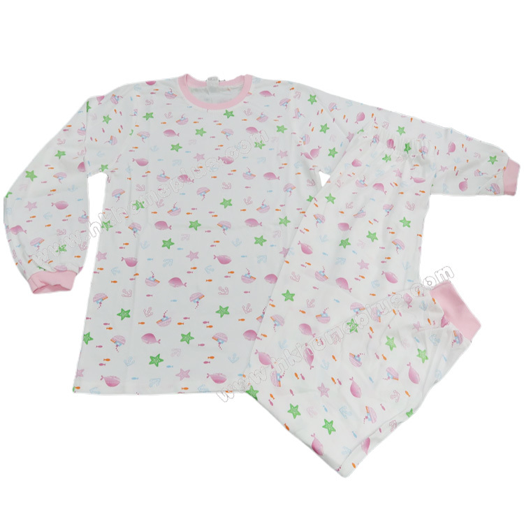 Koma Land: 中童/女裝童趣圓領長袖長褲套裝 BE5089 (36-40碼)