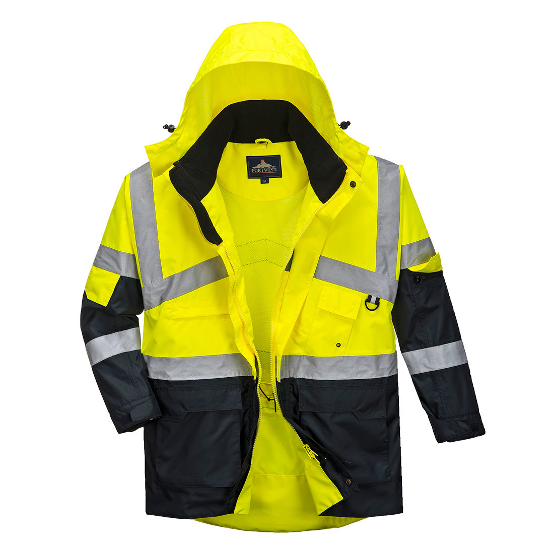 S760 - Hi-Vis 2 色調透氣防水夾克 (橙色/海軍藍) (黃色/海軍藍)