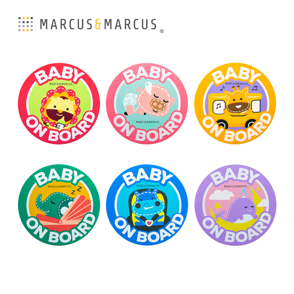Marcus&Marcus Baby On Board 矽膠靜電貼 (可當隔熱墊)