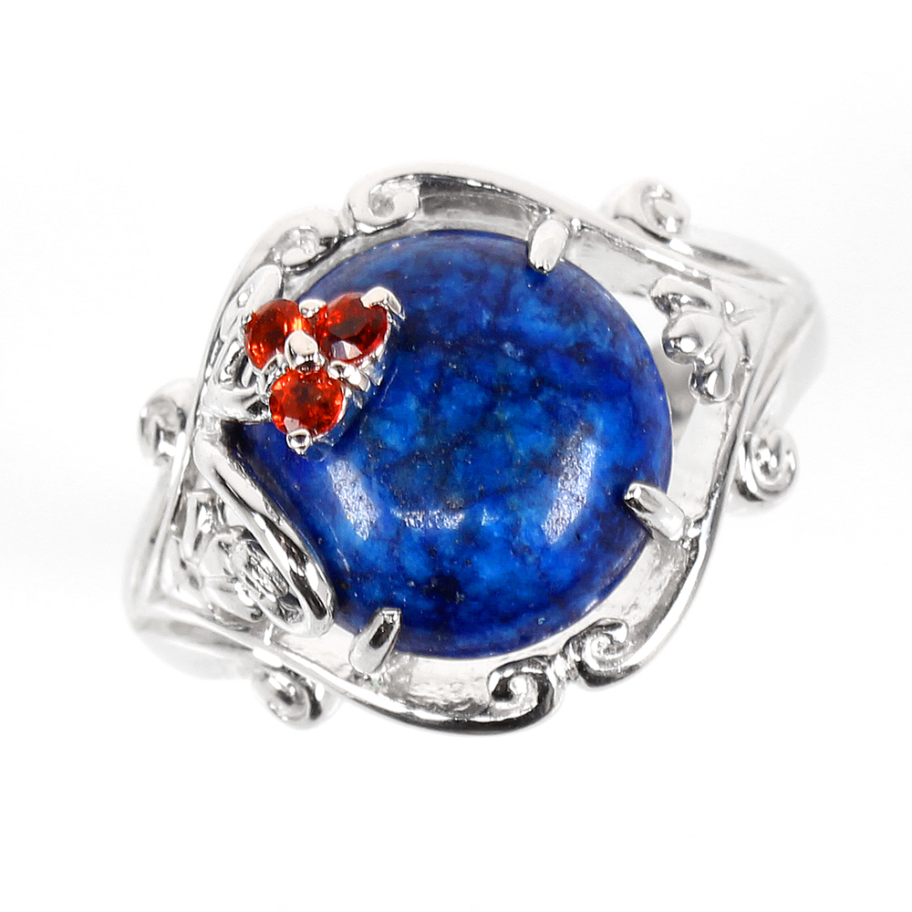 【雅紅珠寶】天然青金石戒指-925銀飾-青雲直上-R0388