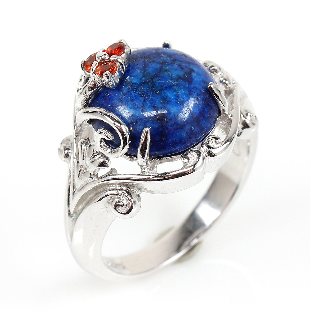 【雅紅珠寶】天然青金石戒指-925銀飾-青雲直上-R0388