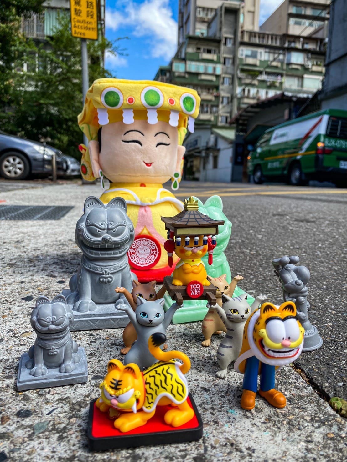 “加菲貓聯名-盲盒-盲抽-扭蛋-媽祖遶境-Garfield-blindbox”