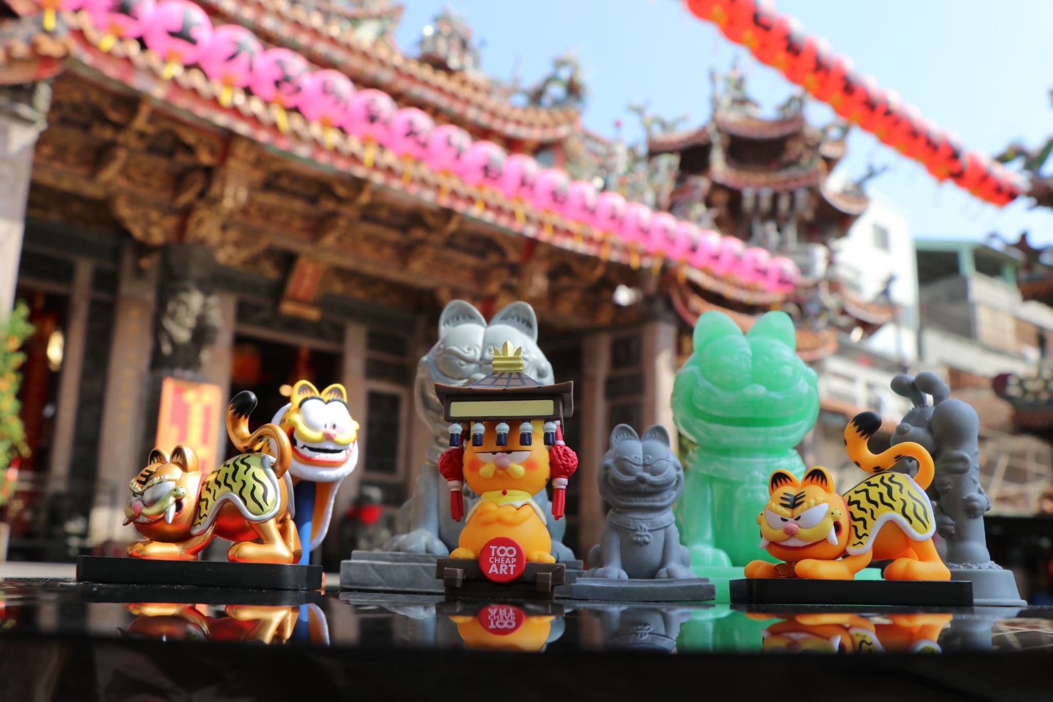 “加菲貓聯名-盲盒-盲抽-扭蛋-媽祖遶境-Garfield-blindbox”