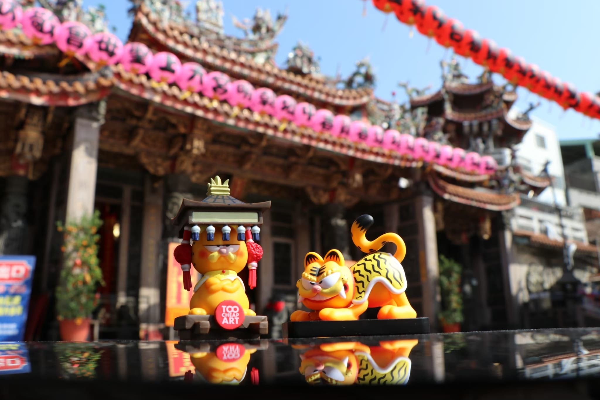 “加菲貓聯名-盲盒-盲抽-扭蛋-媽祖遶境-Garfield-blindbox”