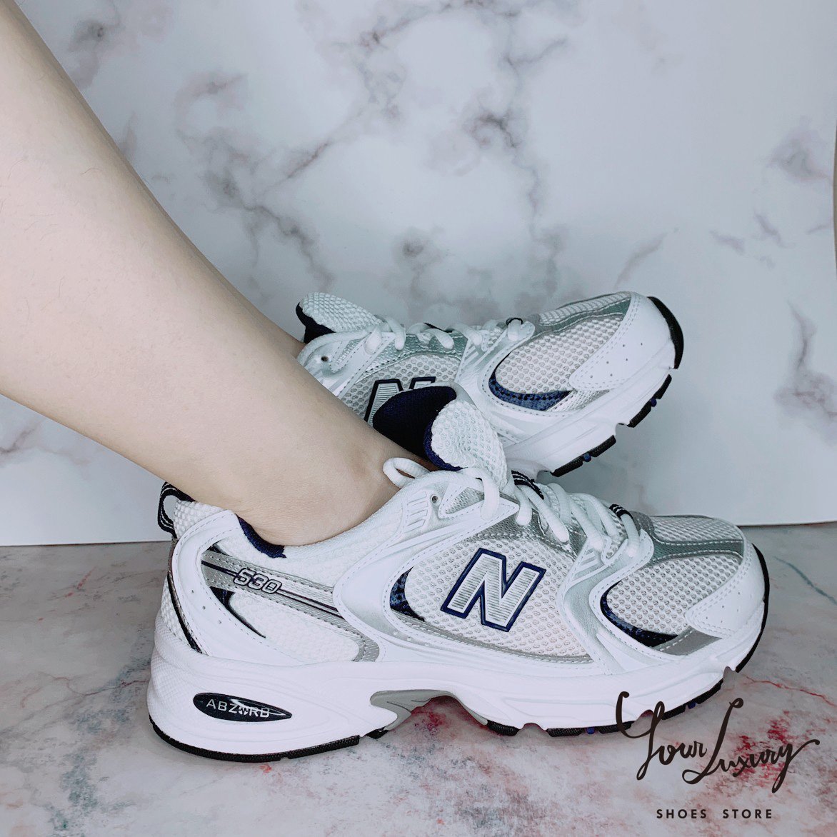 【Luxury】現貨 NEW BALANCE 紐巴倫 NB MR530 米黃 藍 銀白 灰 運動 慢跑鞋