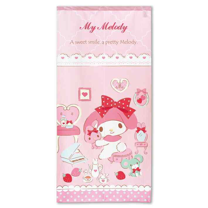 Sanrio My Melody 門簾 72 x 150 cm 系列 草莓蝴蝶結 #CM21D-94403
