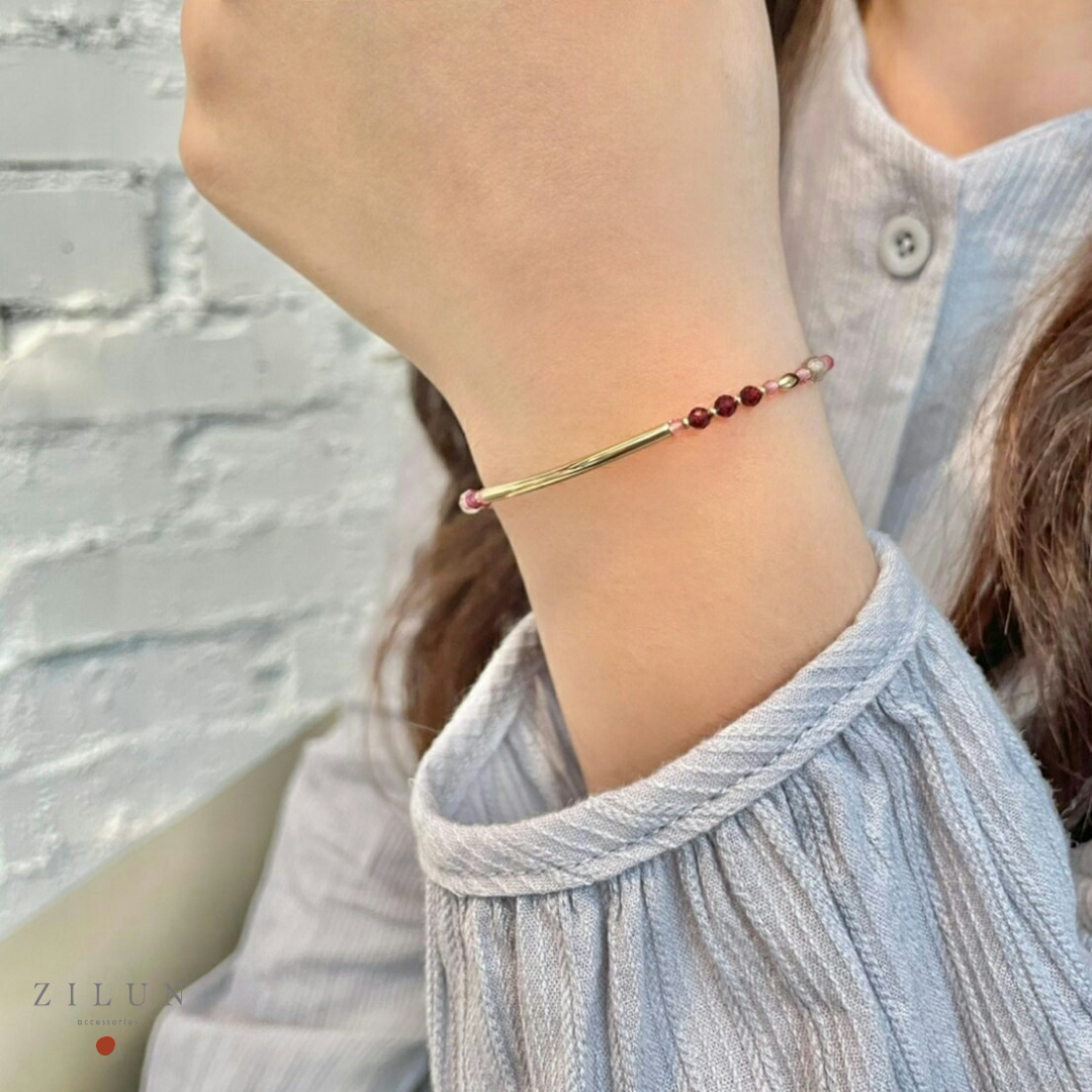 │輕奢│野莓派對 • 紅石榴石 • 14K注金 • 14kgf