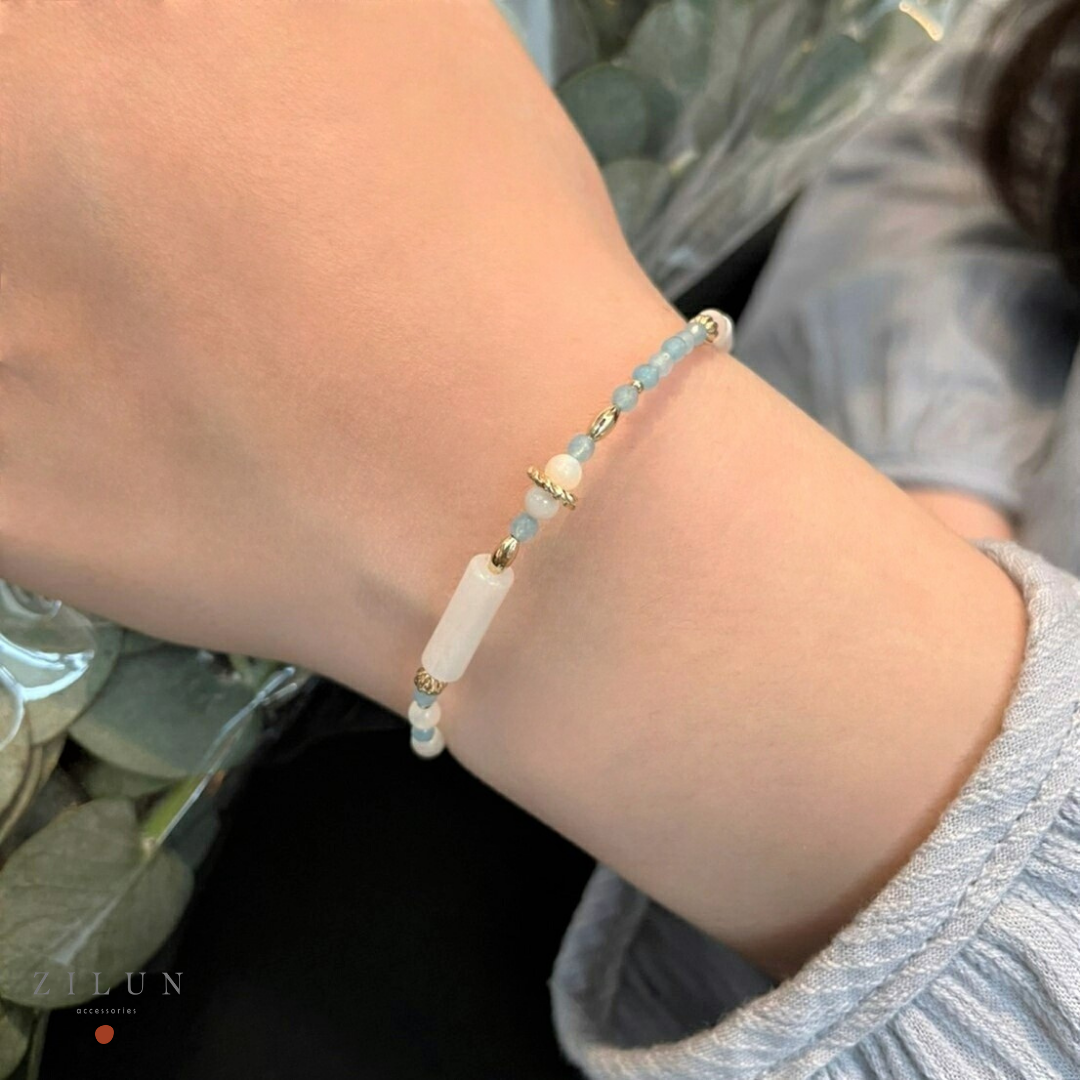 │輕奢│可爾必思 • 海藍寶 • 美國14K注金 • 14kgf