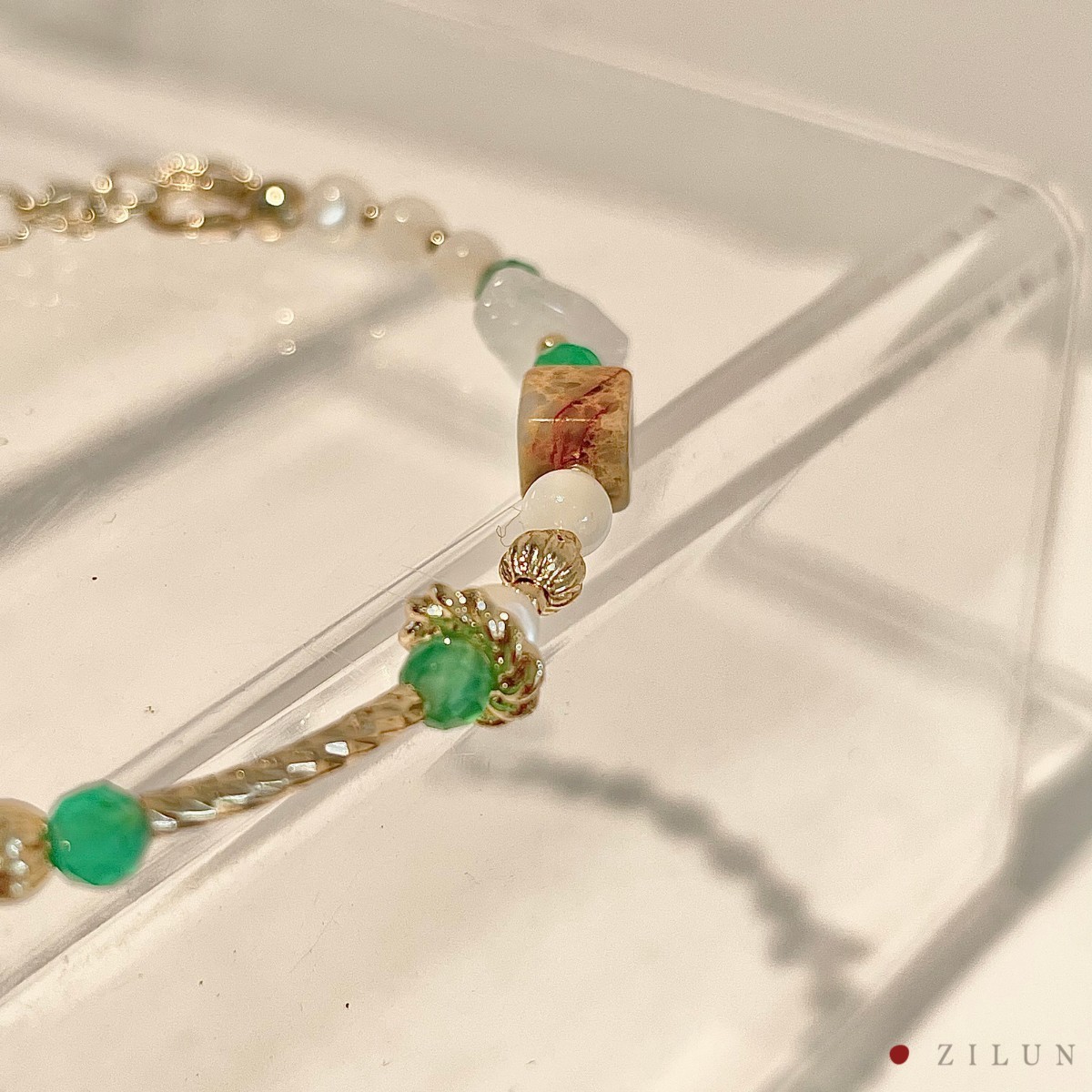 │輕奢│綠光森林 • 綠玉隨 • 14K注金 • 14kgf