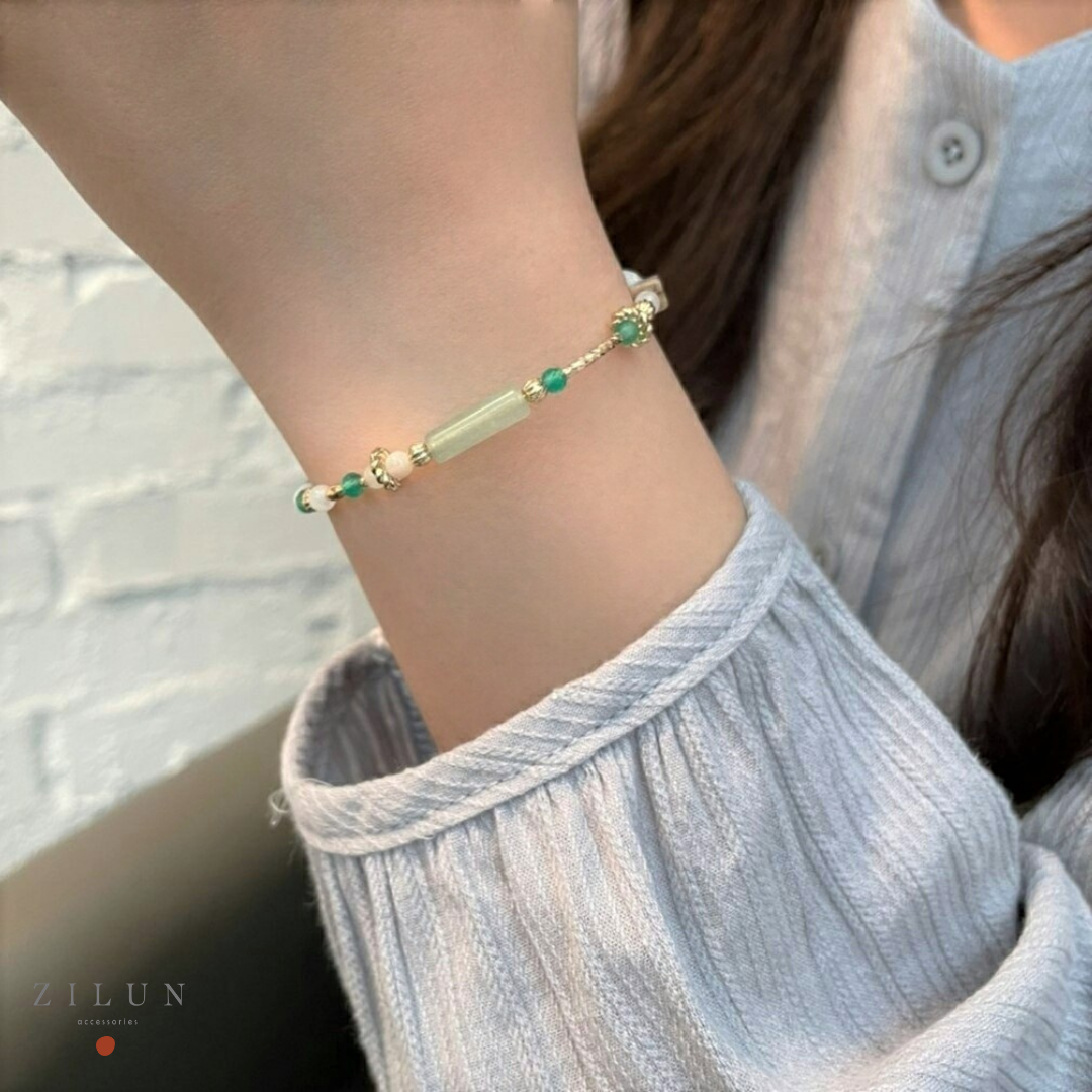 │輕奢│綠光森林 • 綠玉隨 • 14K注金 • 14kgf