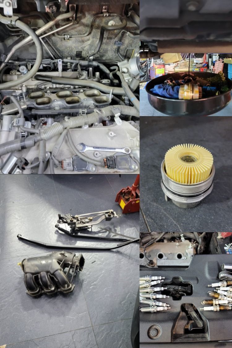 Toyota Vellfire juns car and audio super nano super ester plus 5w40 引擎機油 引擎修復 偈油