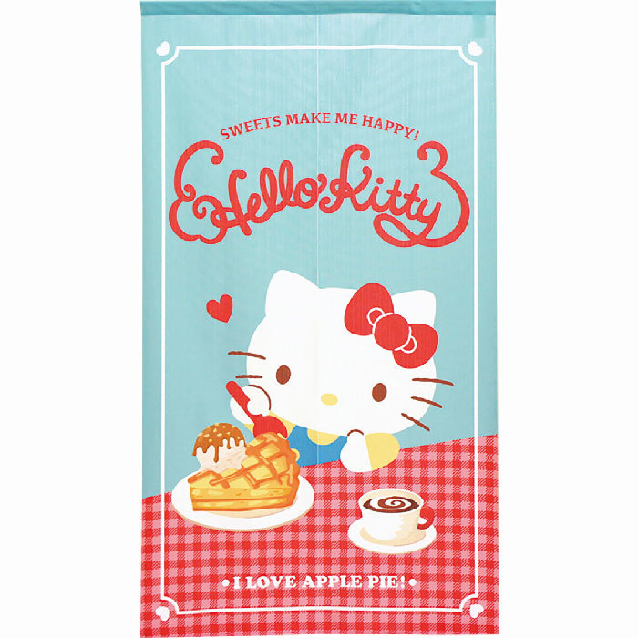 Sanrio Hello Kitty 門簾 85 x 150 cm 蘋果派 #CM21D-91927