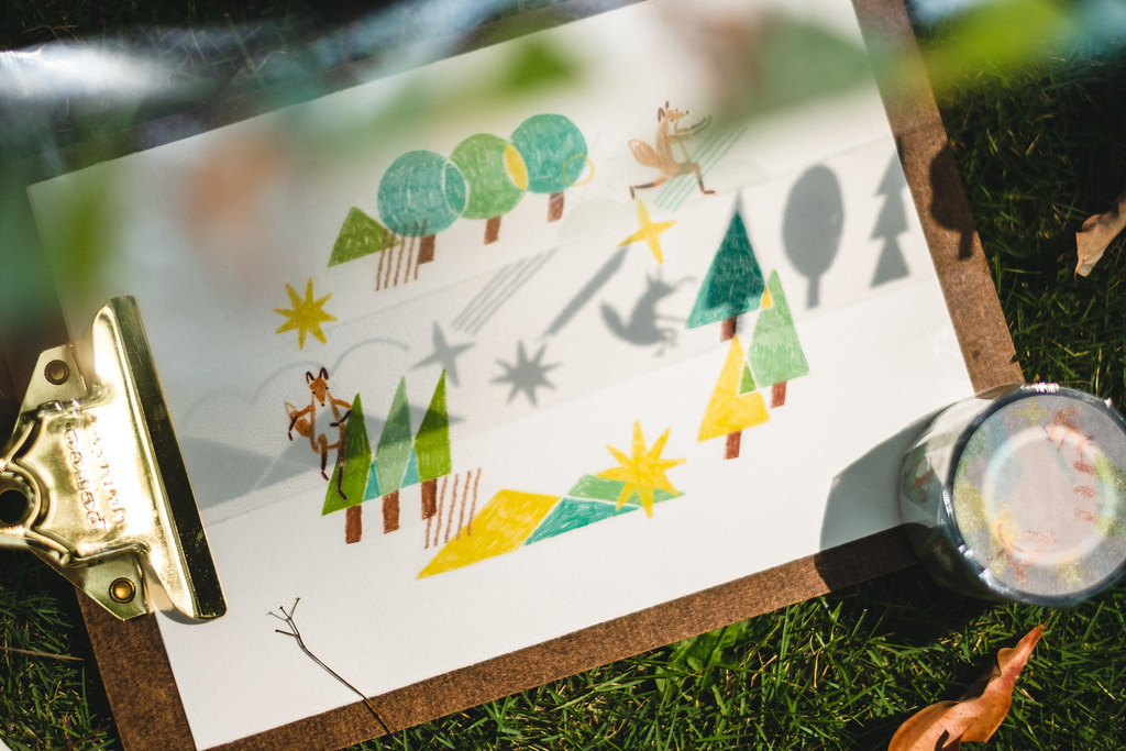 Reiko 幾何森林 PET膠帶｜Hello Studio 你好工作室