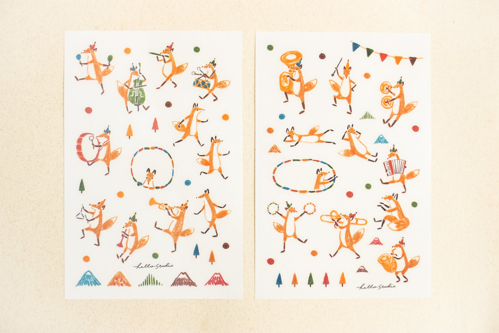 Reiko  狐吉樂隊 轉印貼紙(2入) ｜Hello Studio 你好工作室