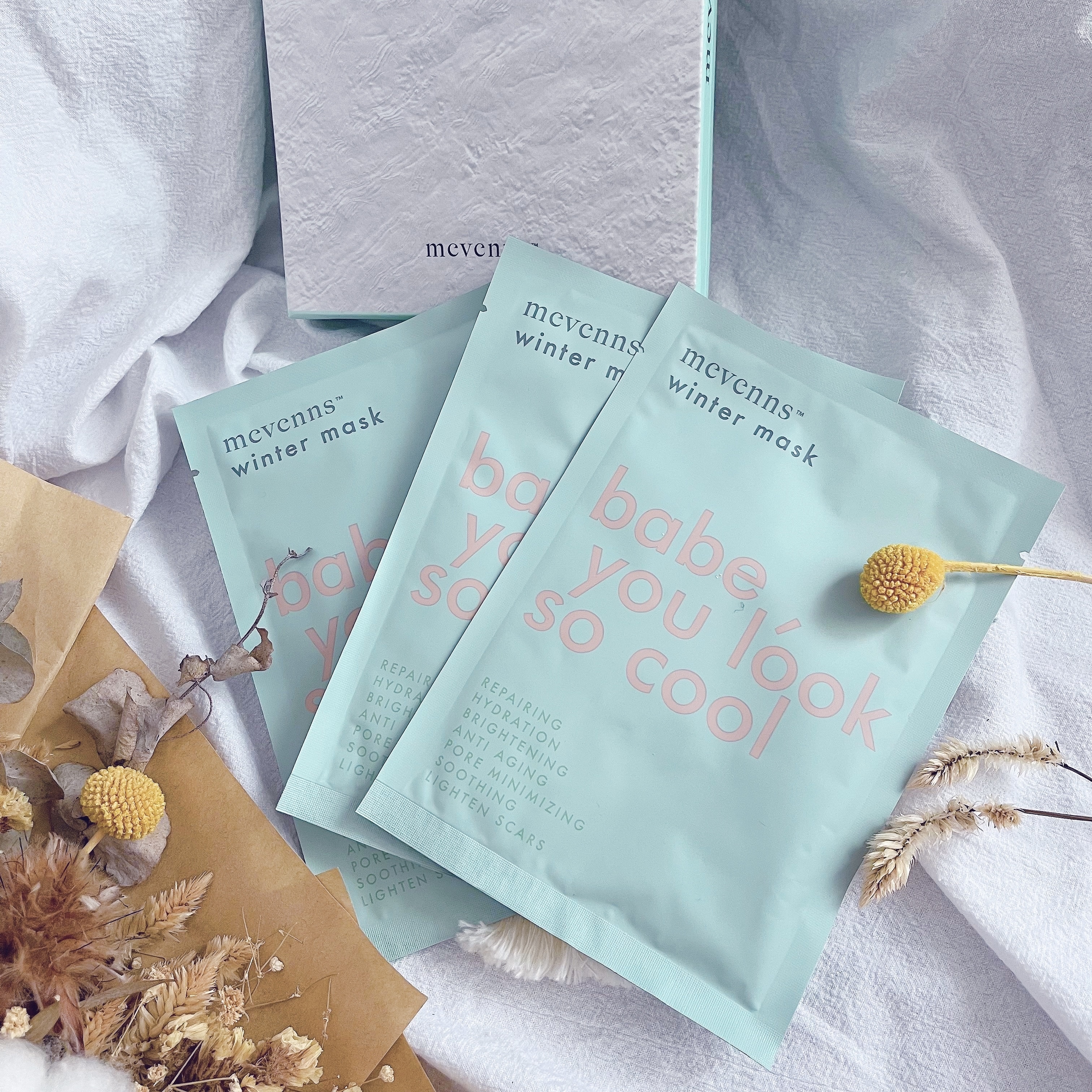 【萬能急救面膜！敏感暗瘡消炎補水一片搞掂！】Mevenns 冰雪面膜